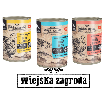 Wiejska Zagroda Zestaw 1 - Puszka 3x400g